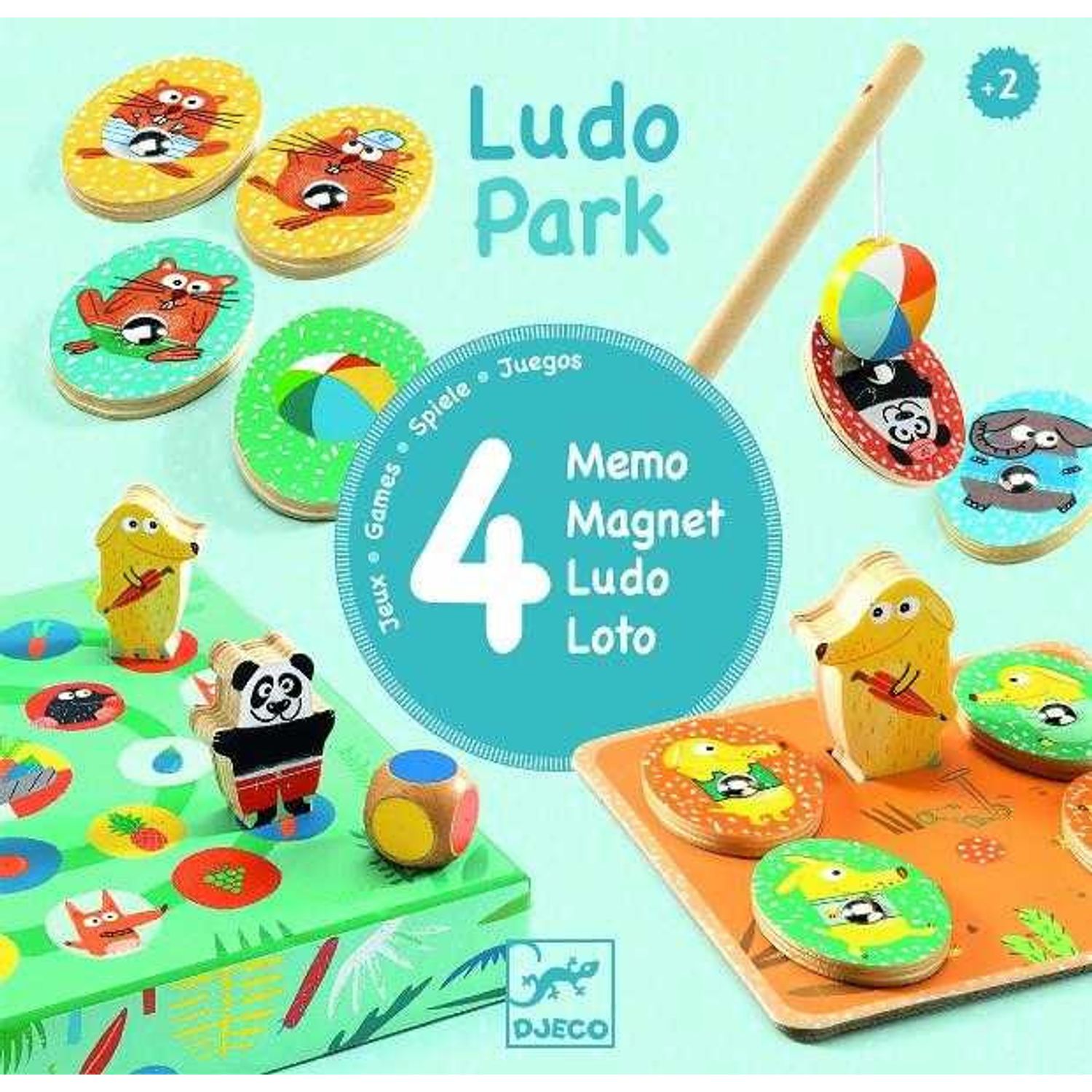 Ludo park Djeco, primele 4 jocuri fotografia produsului