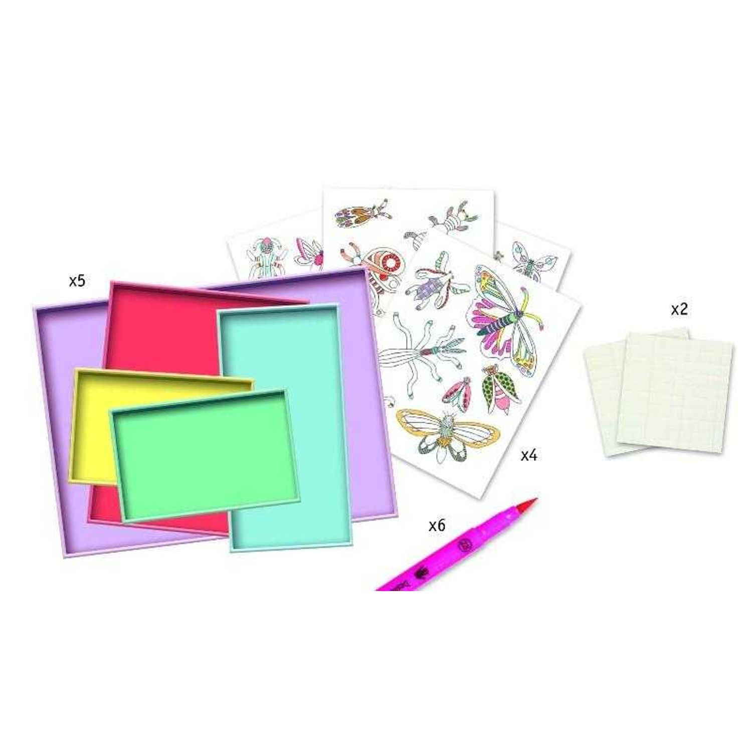 Cabinet de curiozitati Djeco, Fluturi fotografia produsului View 3 L
