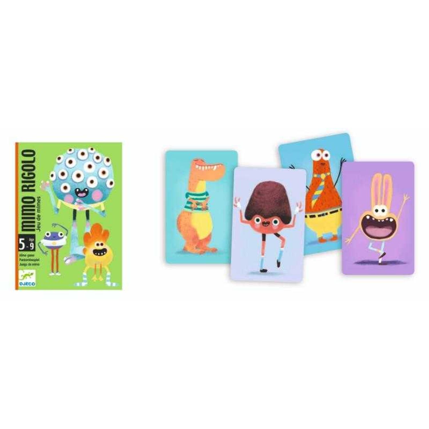 Joc cu carti Djeco Mimo Rigolo fotografia produsului View 2 L