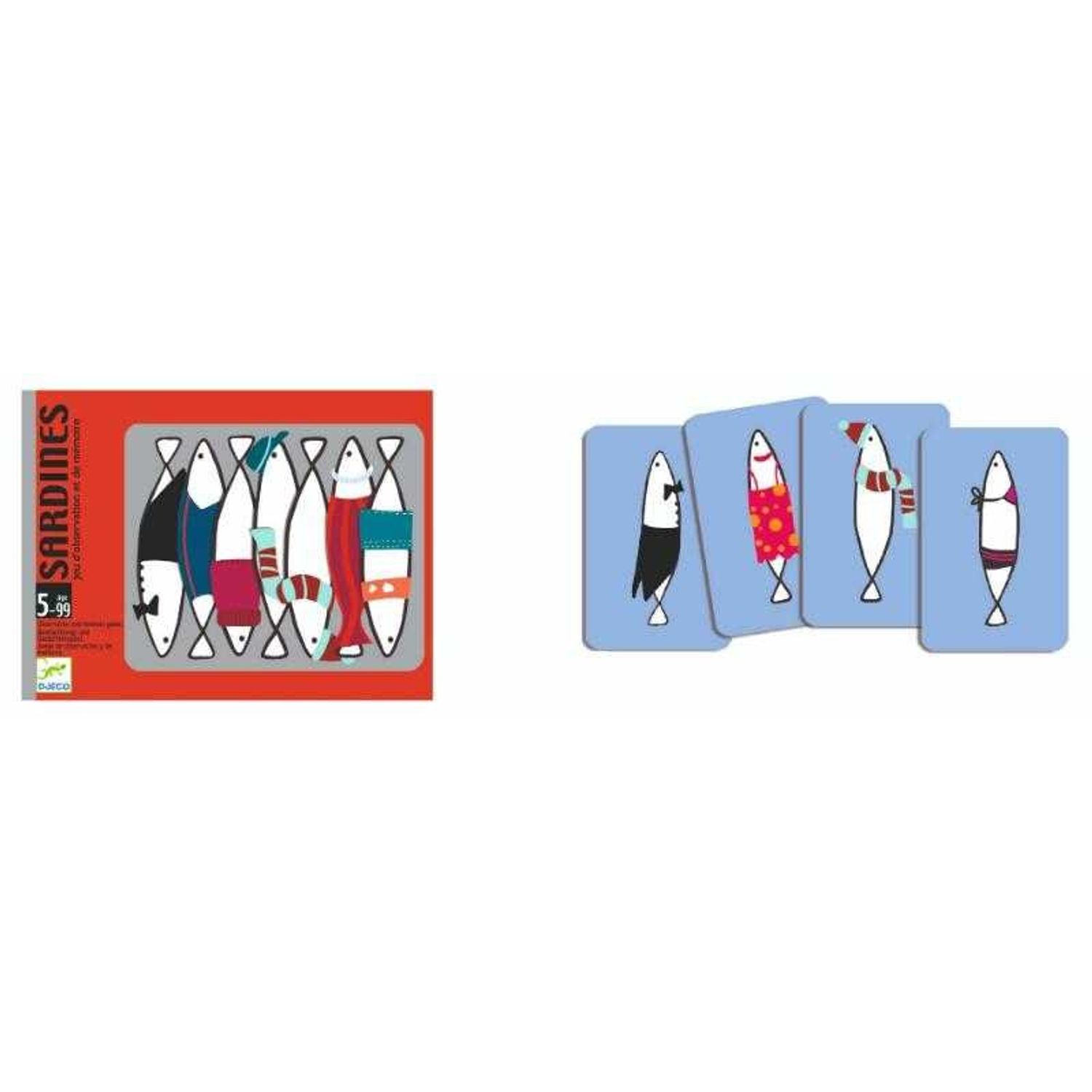 Joc cu carti Djeco Sardine fotografia produsului View 2 L