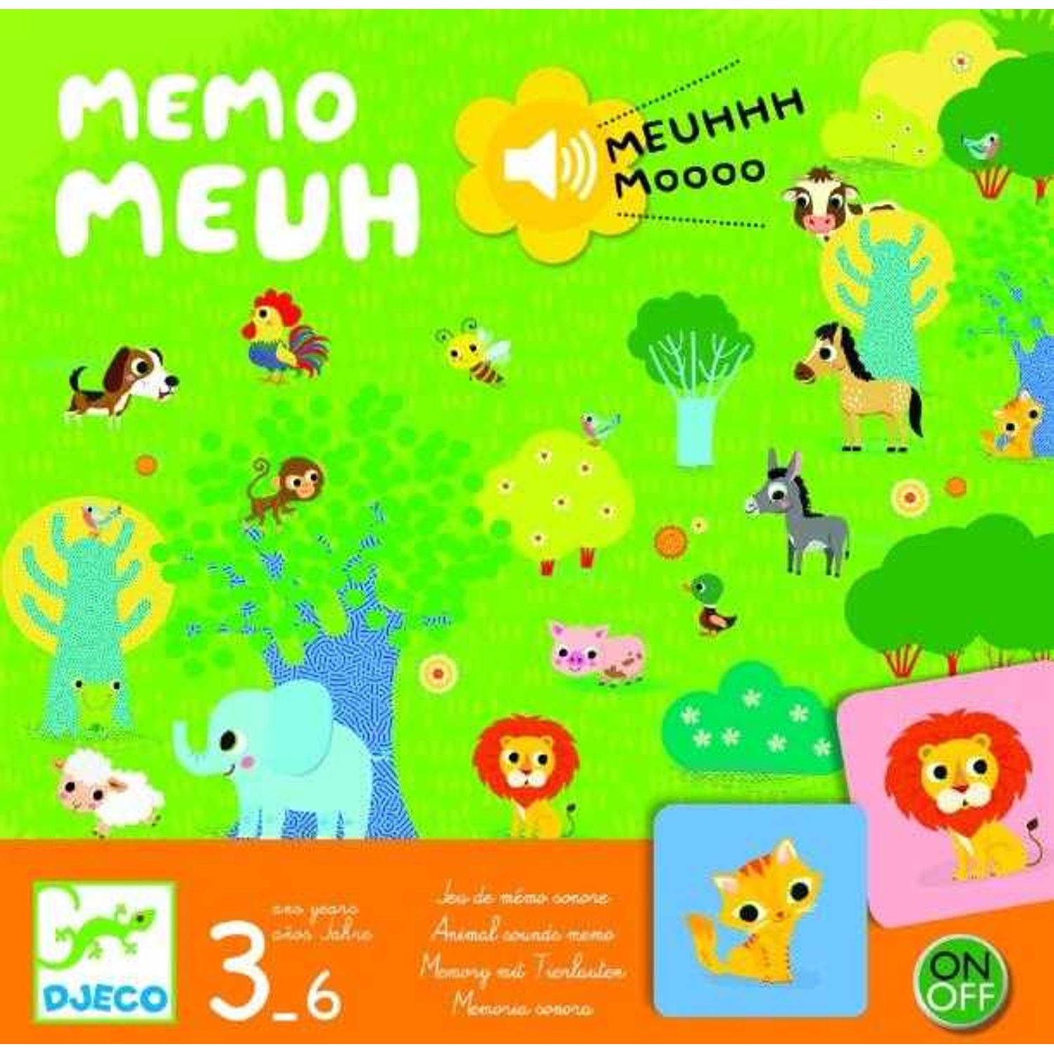 Joc Djeco cu sunete Memo Meuh fotografia produsului