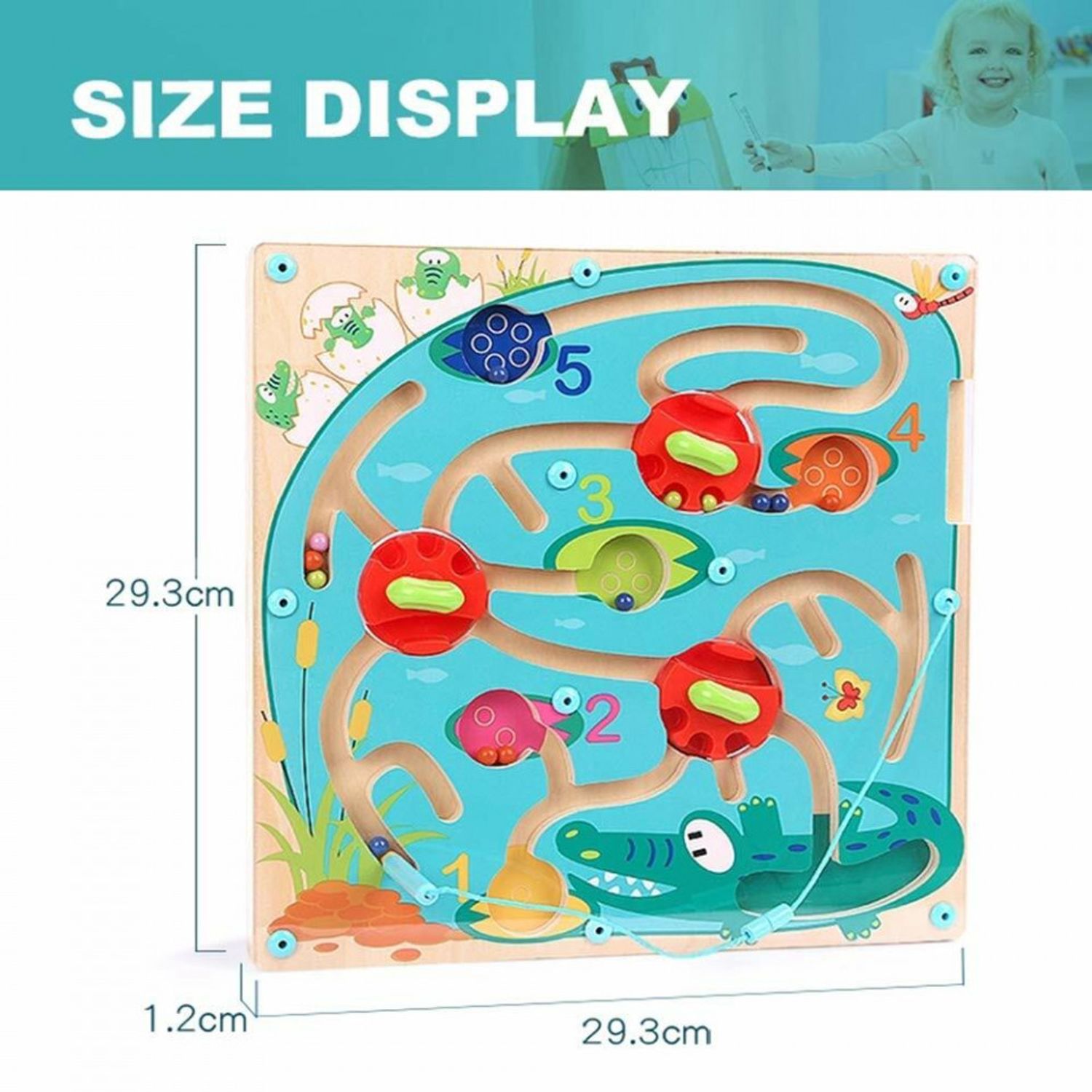 Puzzle labirint - Crocodilul fotografia produsului View 4 L