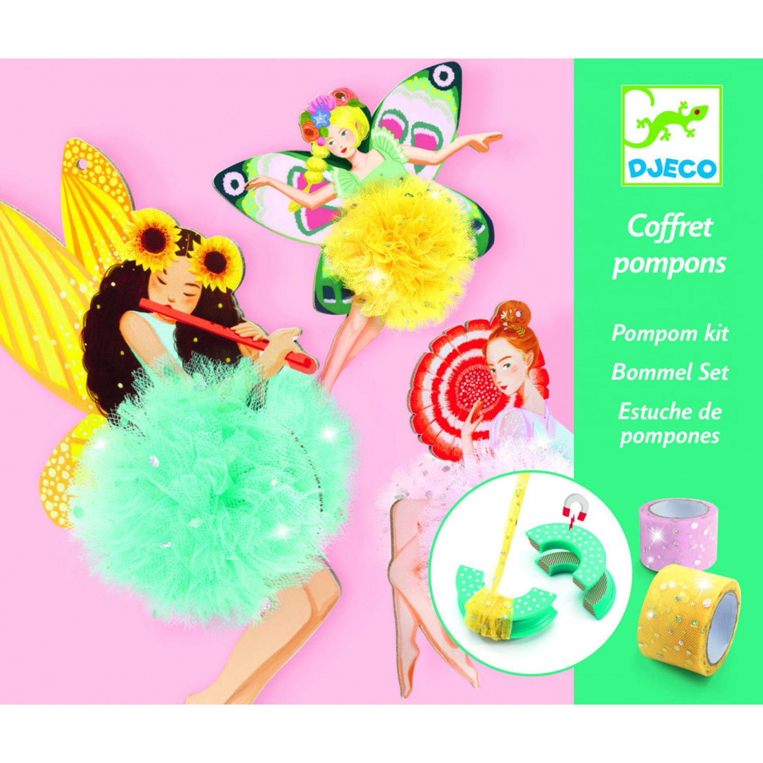 Atelier creativ Djeco, Zane pompom fotografia produsului