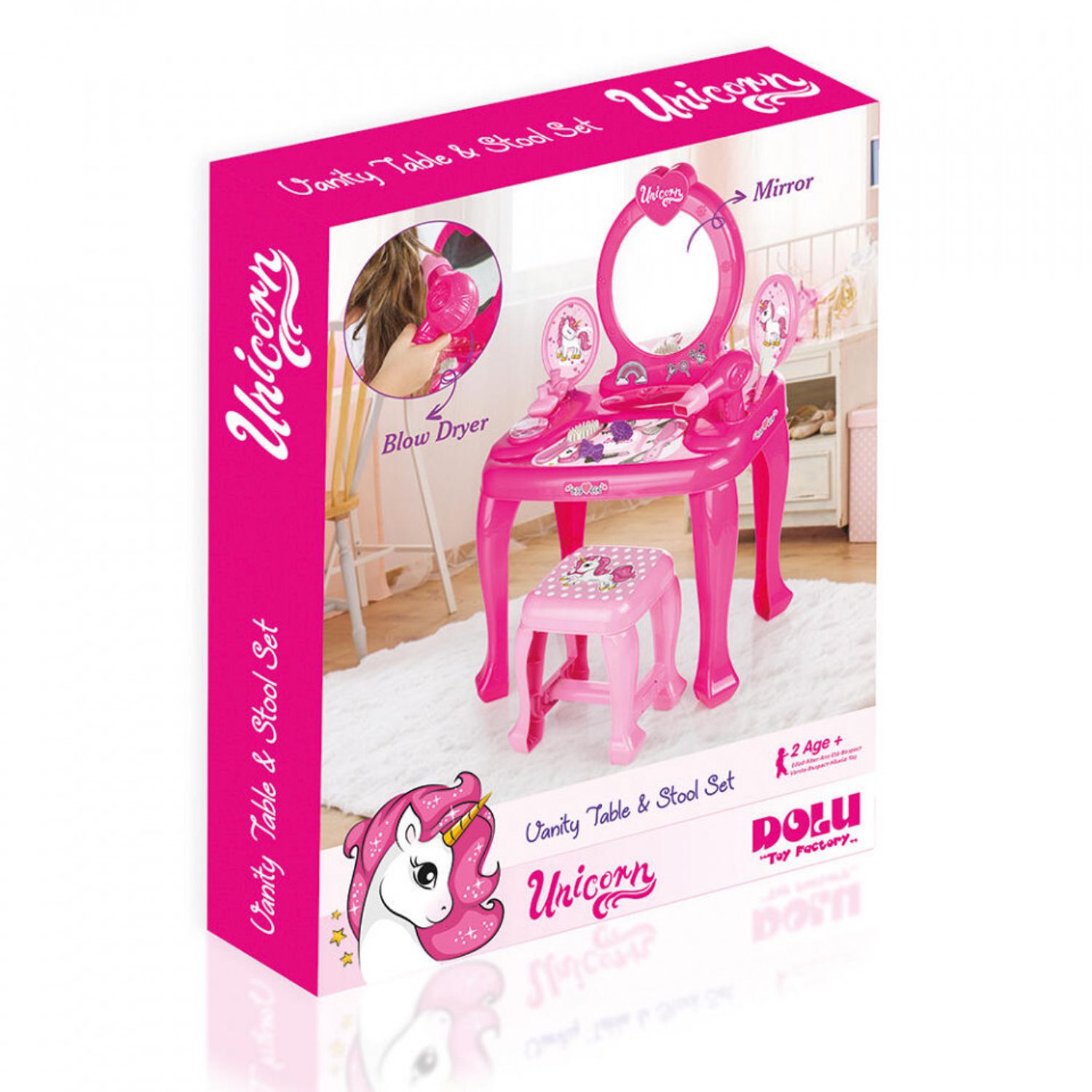 Masuta de toaleta cu scaun - Unicorn fotografia produsului View 5 L