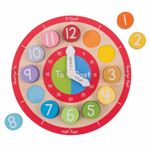 Ceas colorat din lemn fotografia produsului View 2 S