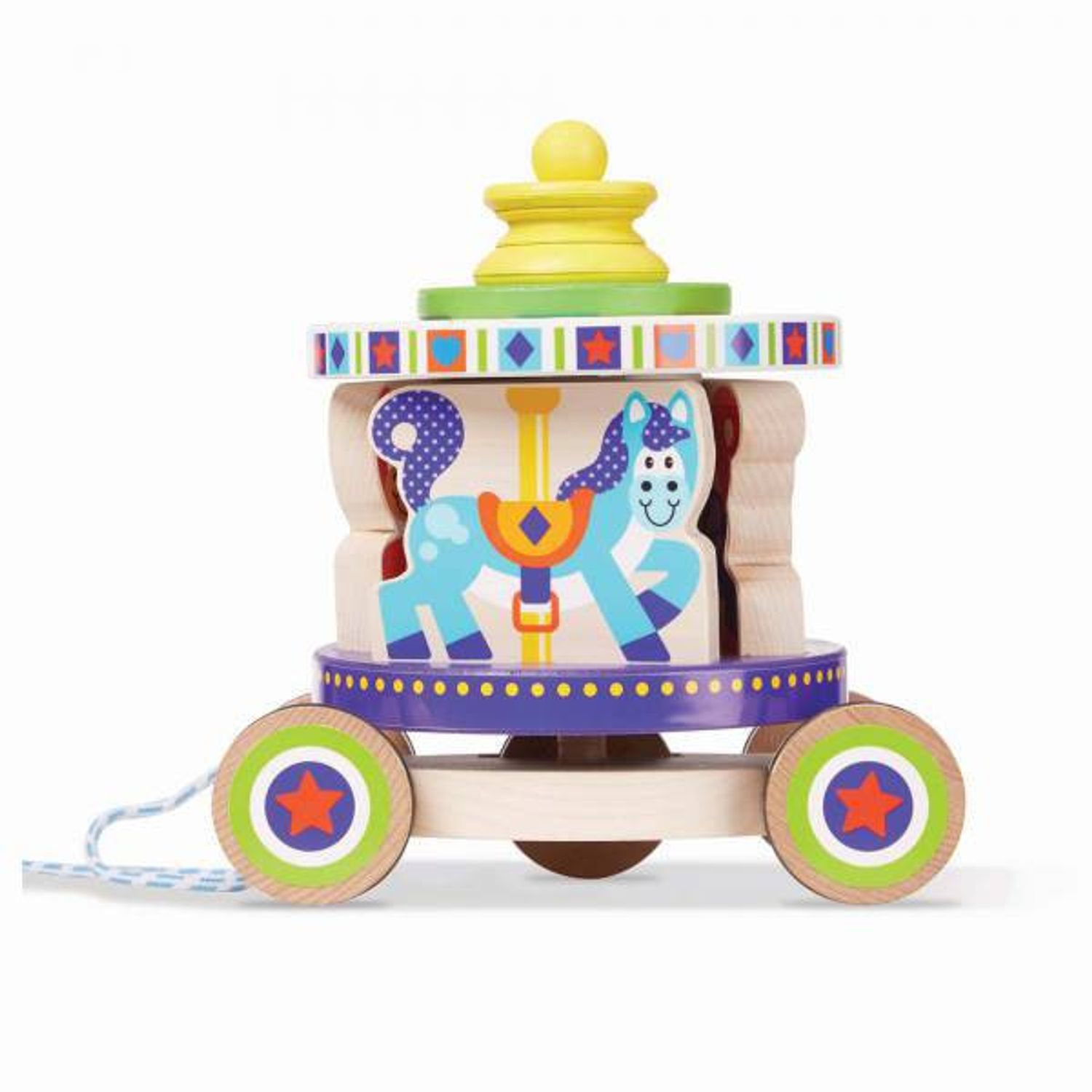 Jucarie de tras carusel Melissa and Doug fotografia produsului