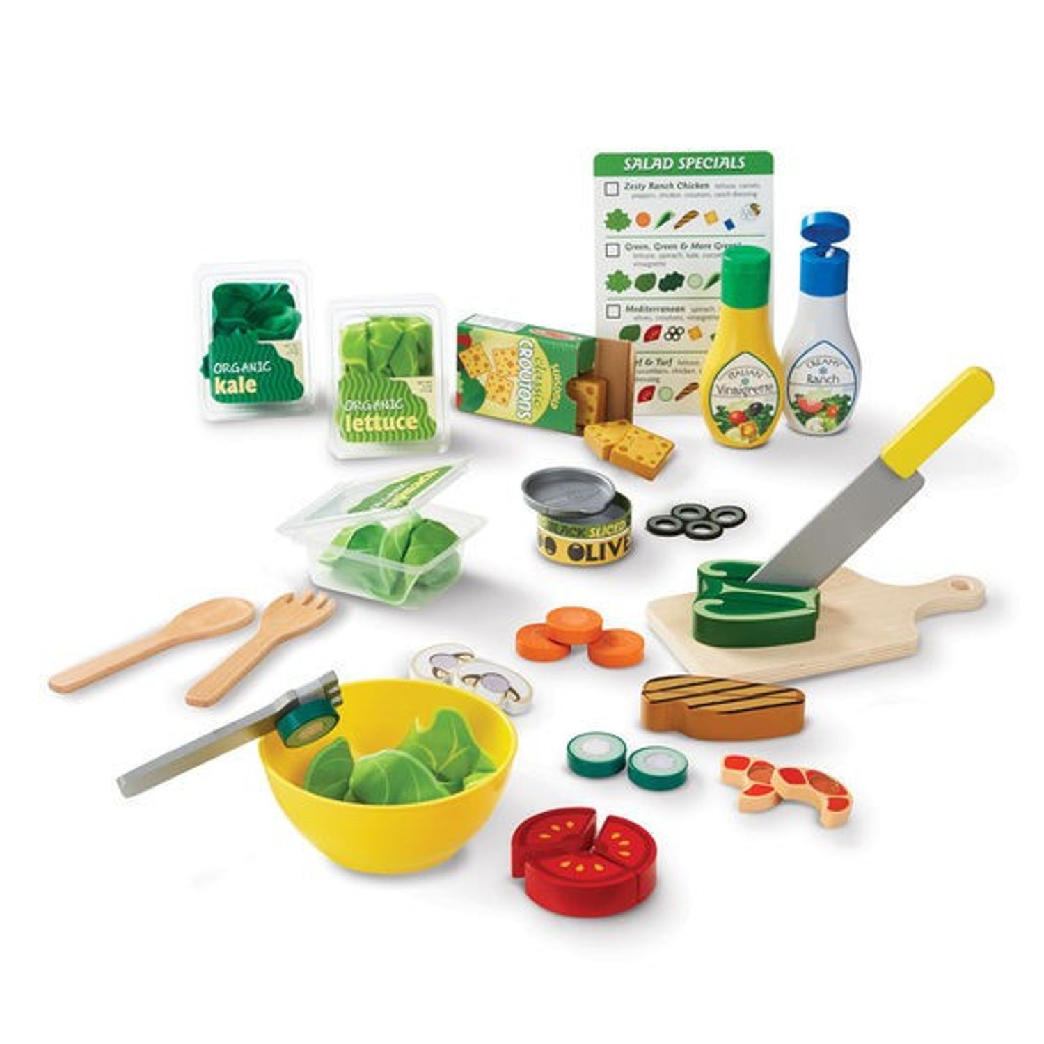Set de joaca din lemn Salate delicioase Melissa and Doug fotografia produsului View 2 L