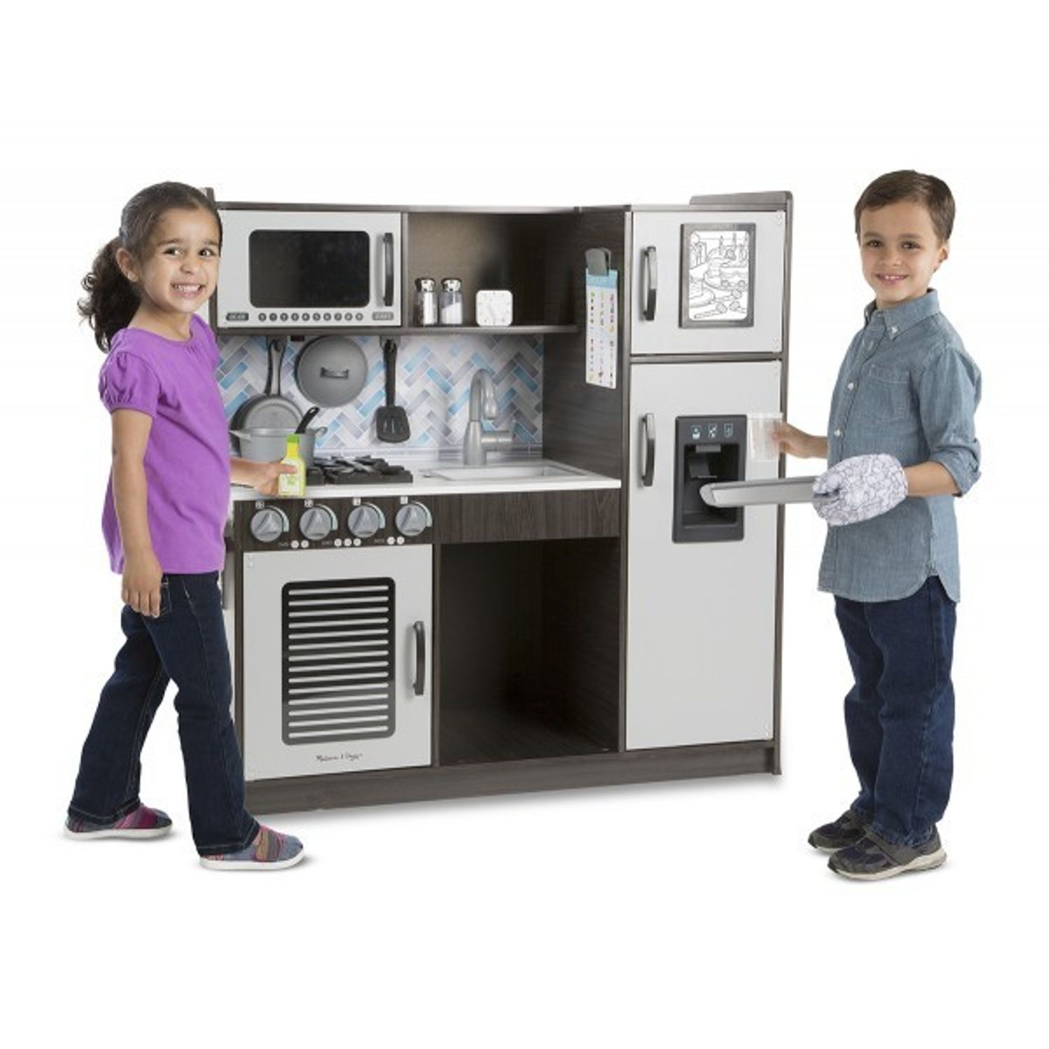 Bucatarie de joaca Charcoal - Melissa and Doug fotografia produsului