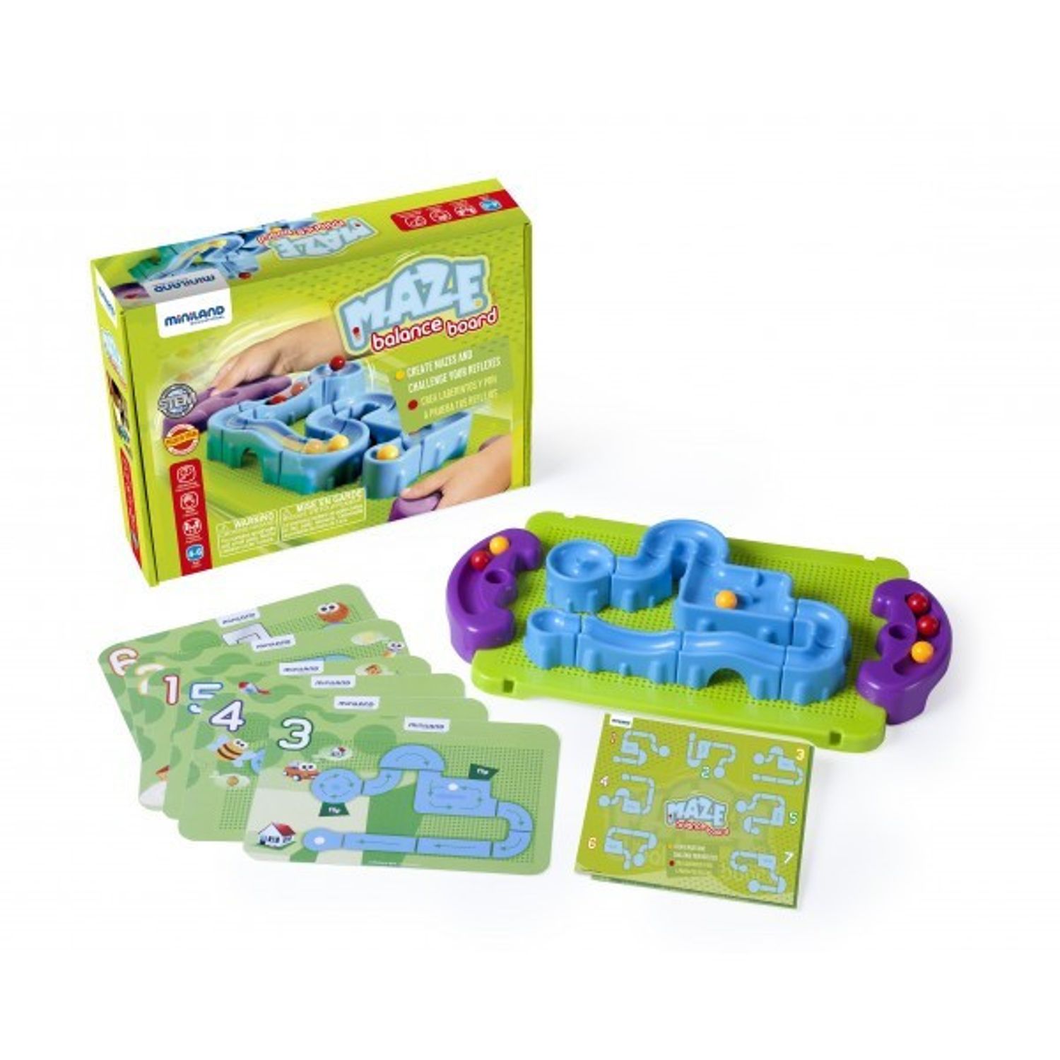 Joc de echilibru Labirint cu bile - Miniland fotografia produsului View 2 L