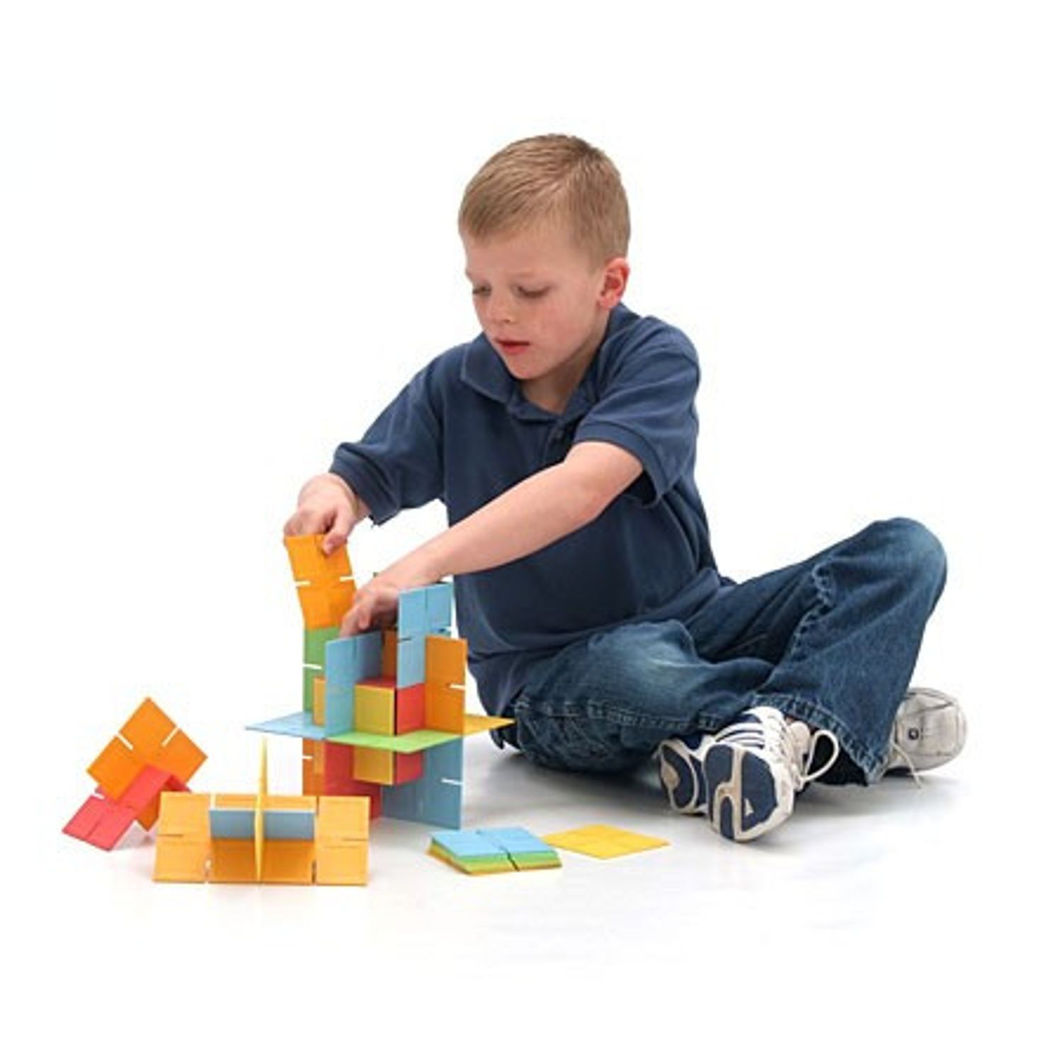 Joc de constructie Patrate DADO Original - Fat Brain Toys fotografia produsului View 4 L