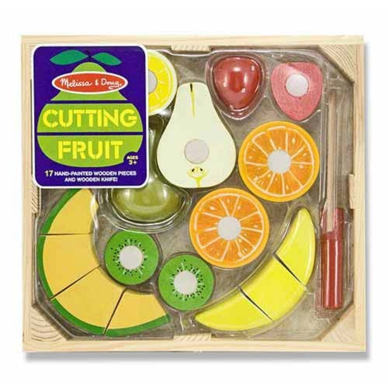 Set fructe lemn pentru taiat - Melissa & Doug fotografia produsului