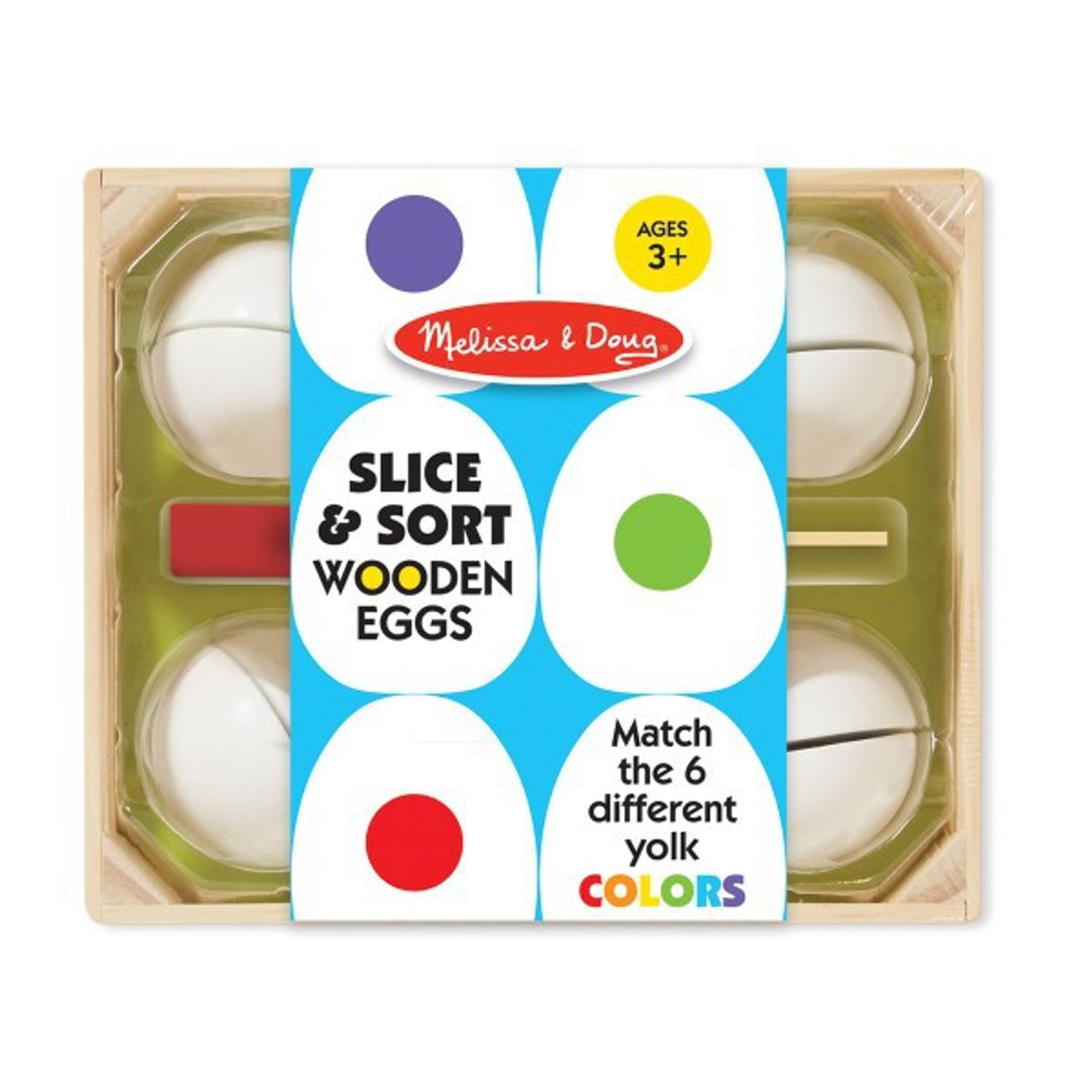 Joc de sortat din lemn Eggs Melissa and Doug fotografia produsului View 3 L