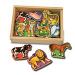 Animale de lemn cu magneti Melissa and Doug fotografia produsului