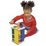 Turnul din lemn cu ciocan si bile Melissa and Doug fotografia produsului View 2 S