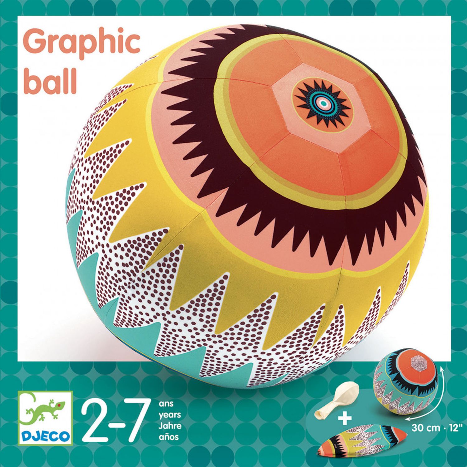 Minge usoara Djeco, Graphic ball fotografia produsului