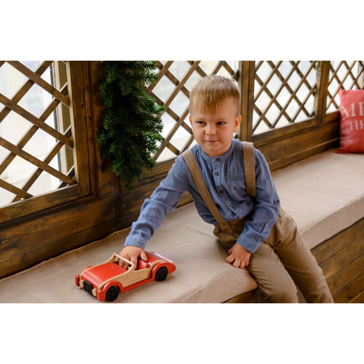 Masina decapotabila din lemn Marc toys fotografia produsului View 3 L