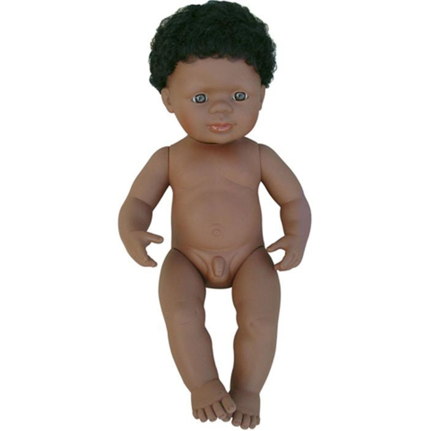 Papusa Afroamerican Baiat 38 cm - Miniland fotografia produsului