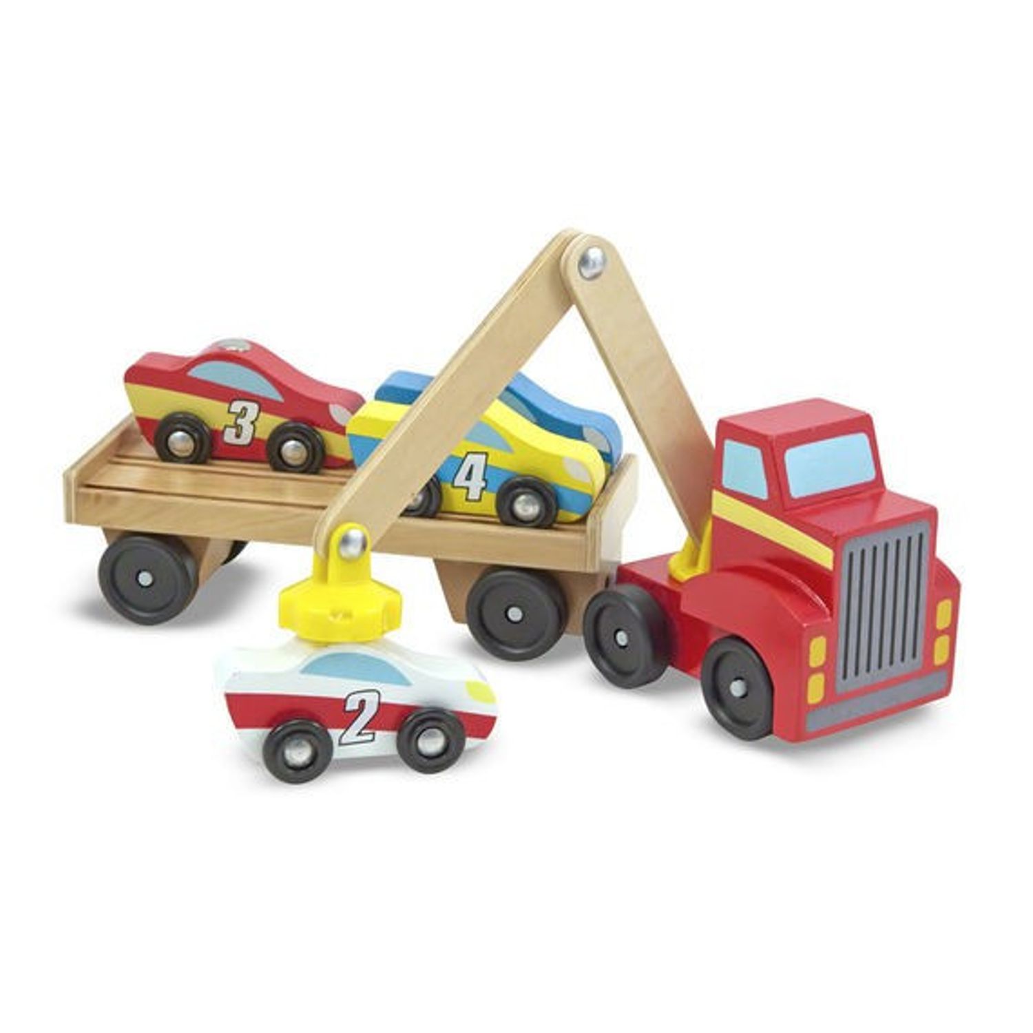 Transportor de masini cu elevator magnetic Melissa and Doug fotografia produsului