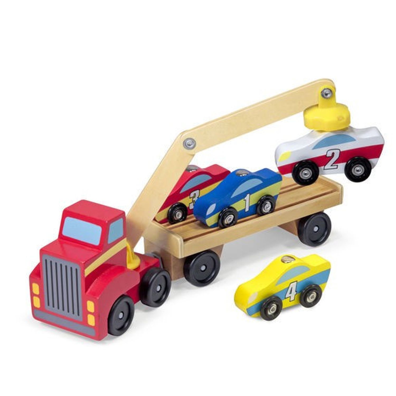 Transportor de masini cu elevator magnetic Melissa and Doug fotografia produsului View 2 L