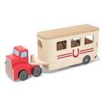 Camion Transportor de Cai cu Remorca Melissa and Doug fotografia produsului