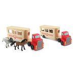 Camion Transportor de Cai cu Remorca Melissa and Doug fotografia produsului View 2 S