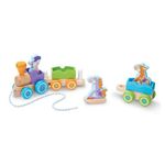 Trenulet din lemn cu animale - Melissa and Doug fotografia produsului View 2 S