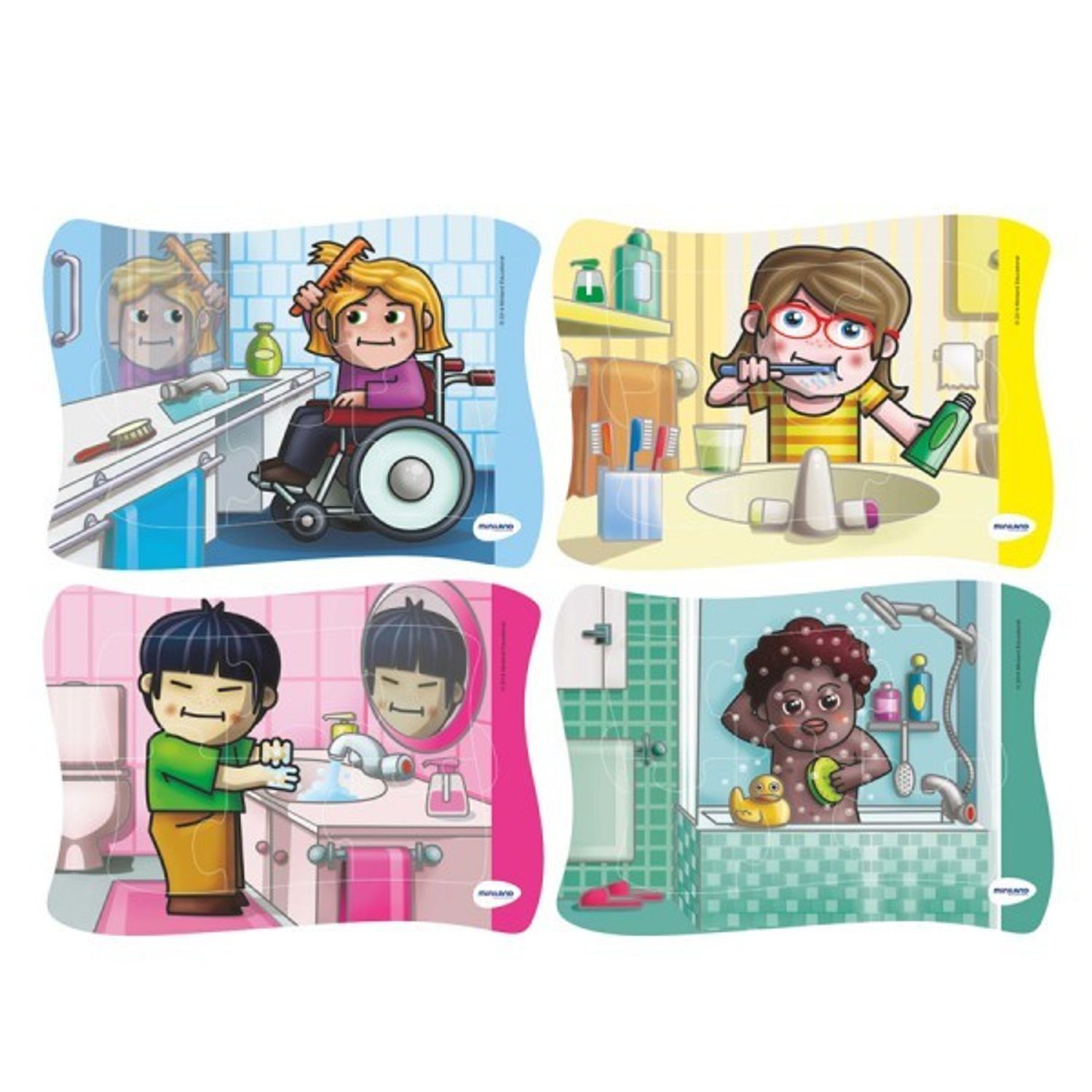 Set 4 puzzle Igiena fotografia produsului View 4 L
