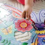 Puzzle de podea in forma de fluture Butterfly Floor Puzzle fotografia produsului View 4 S