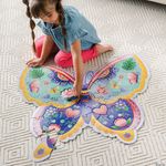 Puzzle de podea in forma de fluture Butterfly Floor Puzzle fotografia produsului View 3 S