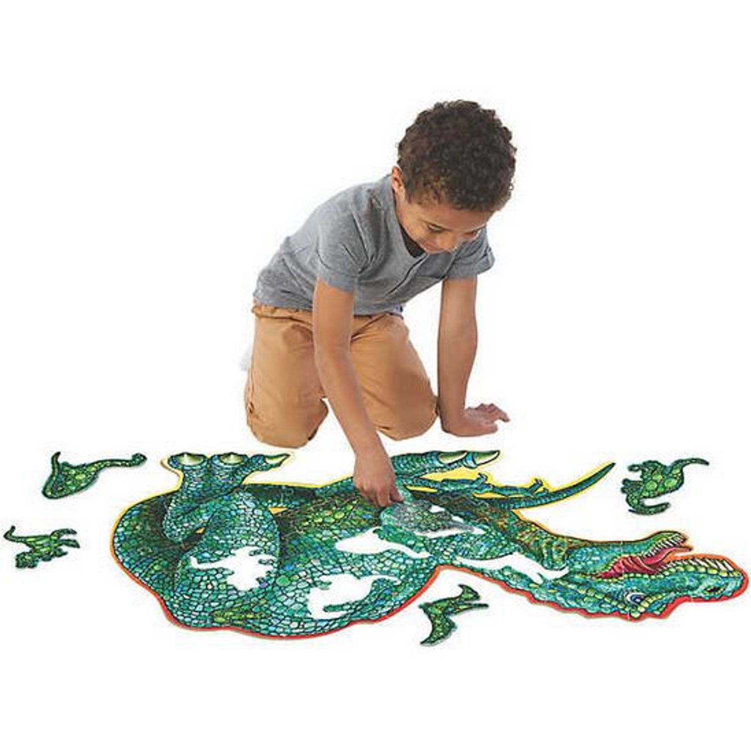 Dinosaur Floor Puzzle puzzle de podea in forma de dinozaur fotografia produsului View 2 L