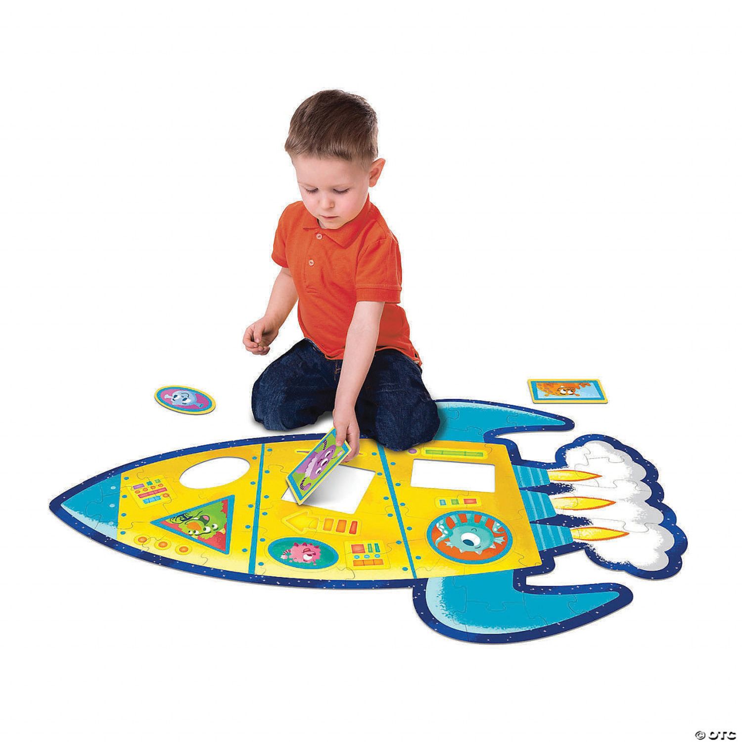 Puzzle de podea in forma de racheta Rocket Floor Puzzle fotografia produsului View 2 L