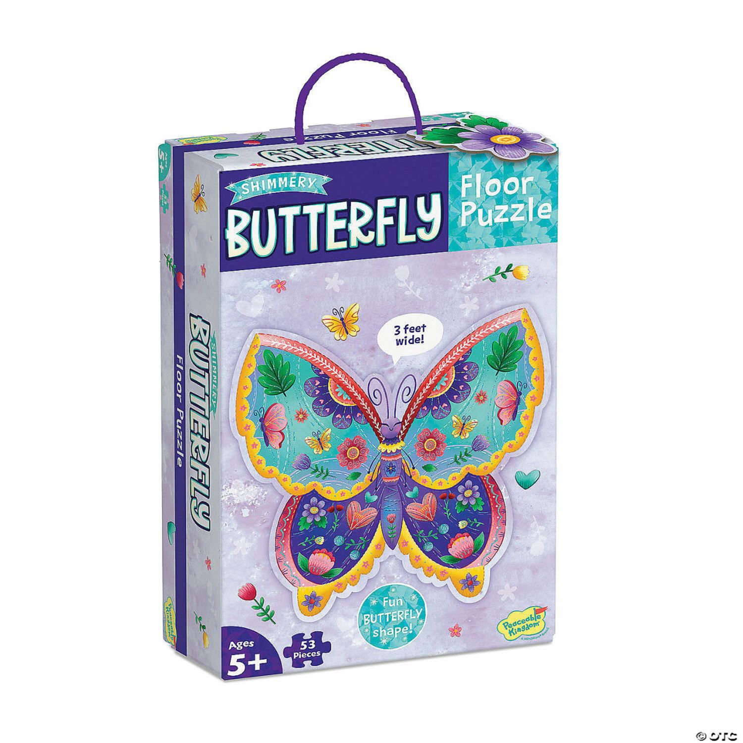 Puzzle de podea in forma de fluture Butterfly Floor Puzzle fotografia produsului