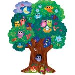 Hoot Owl Hoot, puzzle de podea in forma de copac, cu bufnite fotografia produsului View 2 S