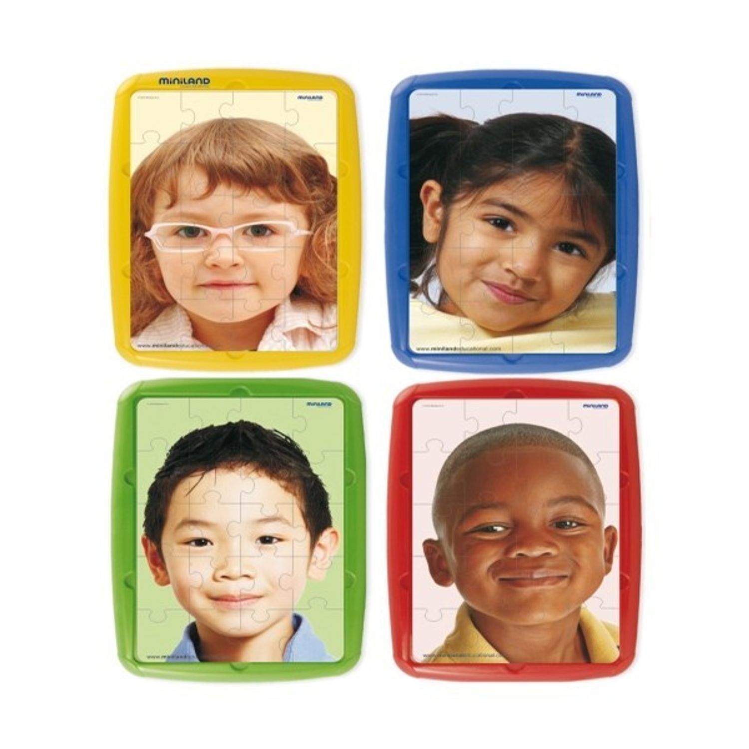 Set 4 puzzle Copiii lumii fotografia produsului View 5 L