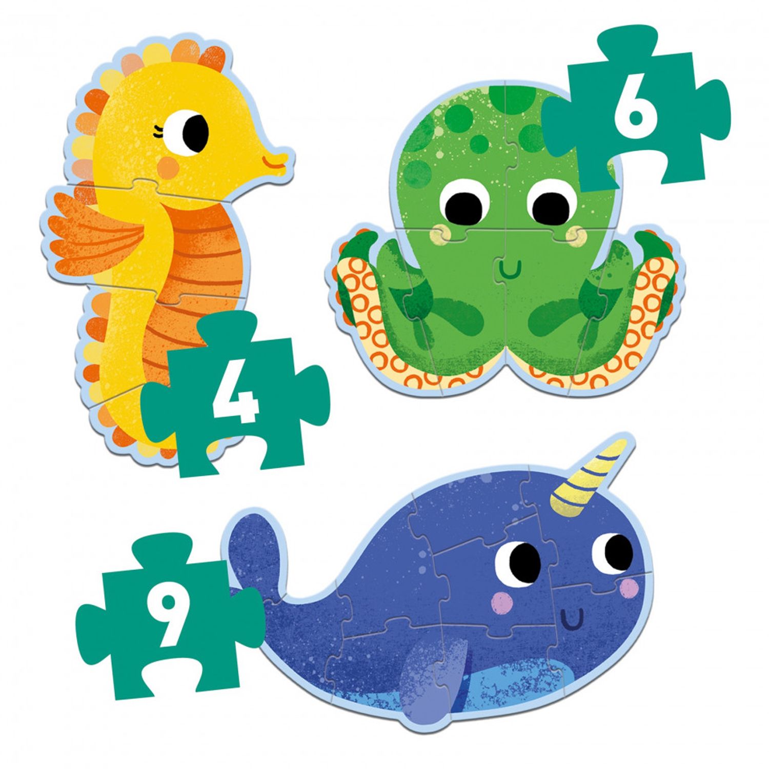 Set Puzzle-uri evolutive Djeco, Ocean fotografia produsului View 4 L