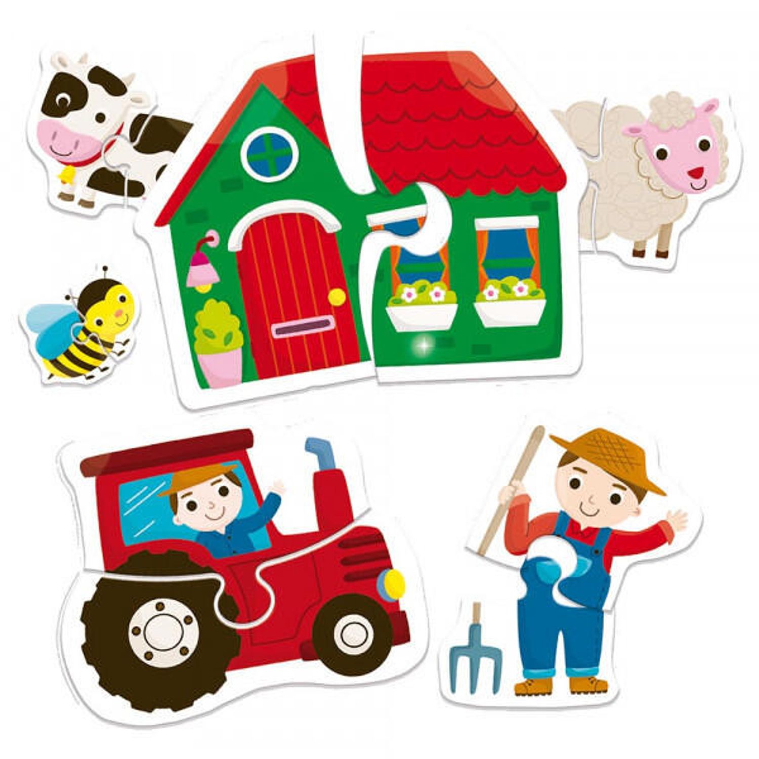 Puzzle duo - La ferma fotografia produsului View 4 L