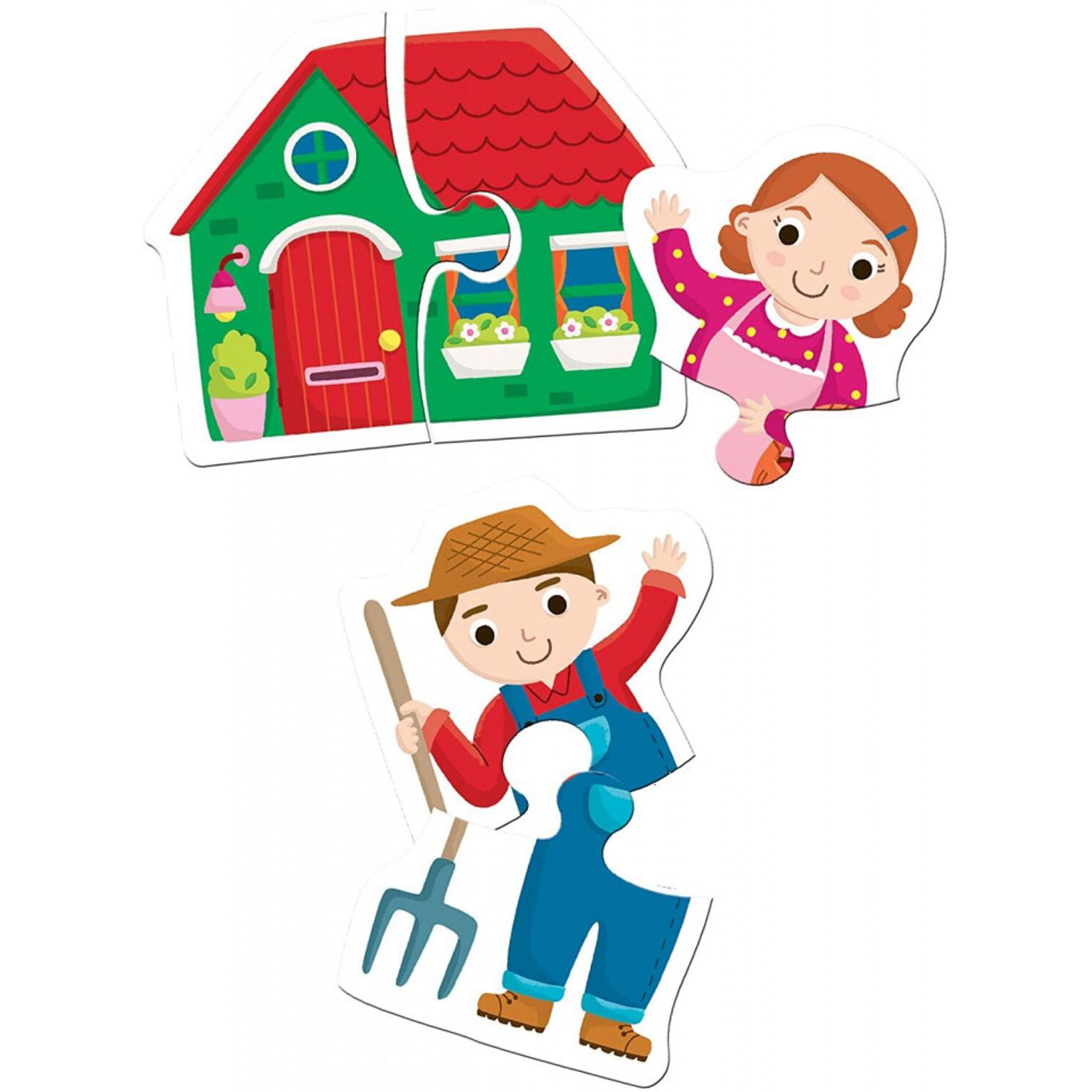 Puzzle duo - La ferma fotografia produsului View 3 L