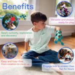 Set Clixo de construit cu magnet, Itsy pack Blue-Green 18 fotografia produsului View 3 S
