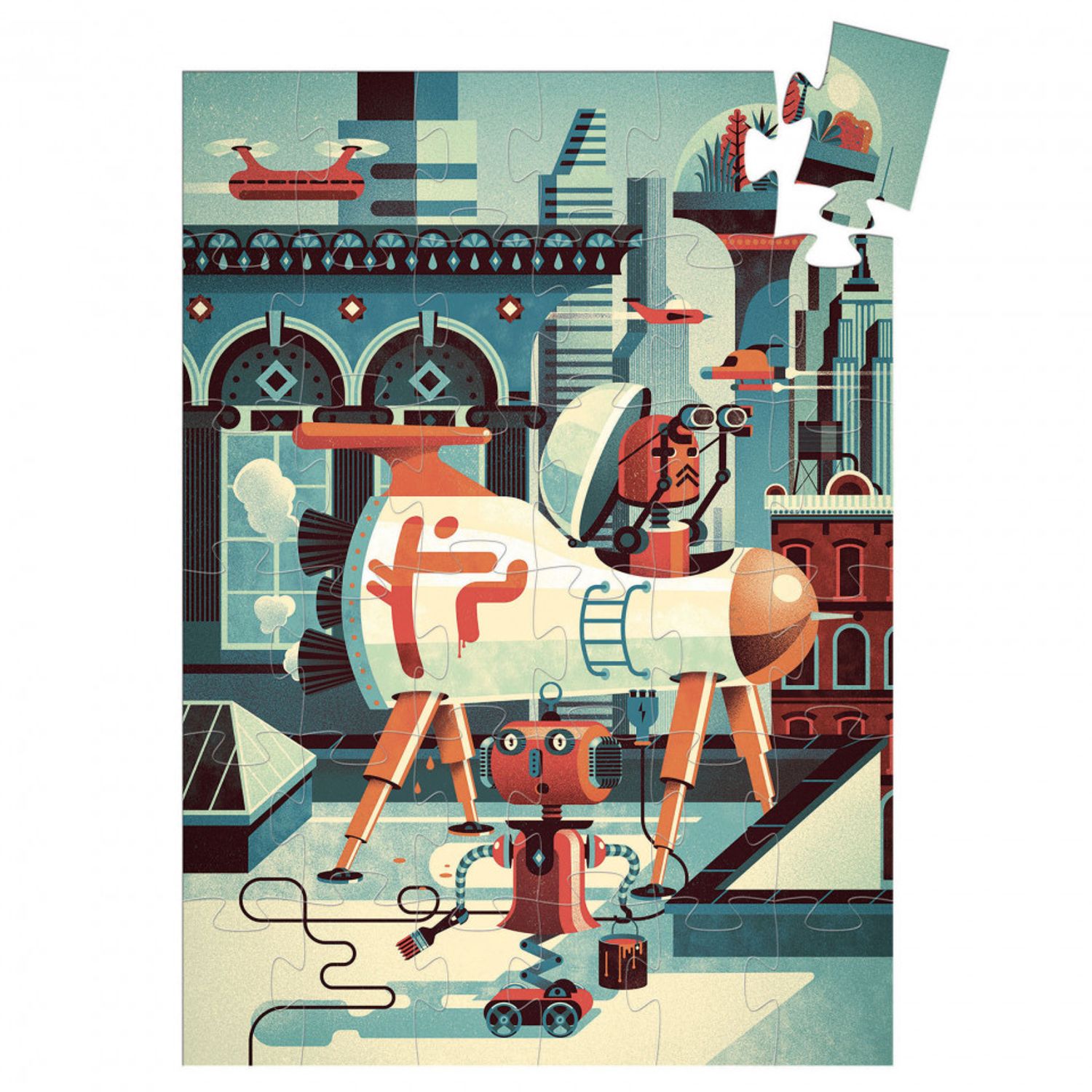 Puzzle Djeco - Robotul Bob fotografia produsului View 2 L
