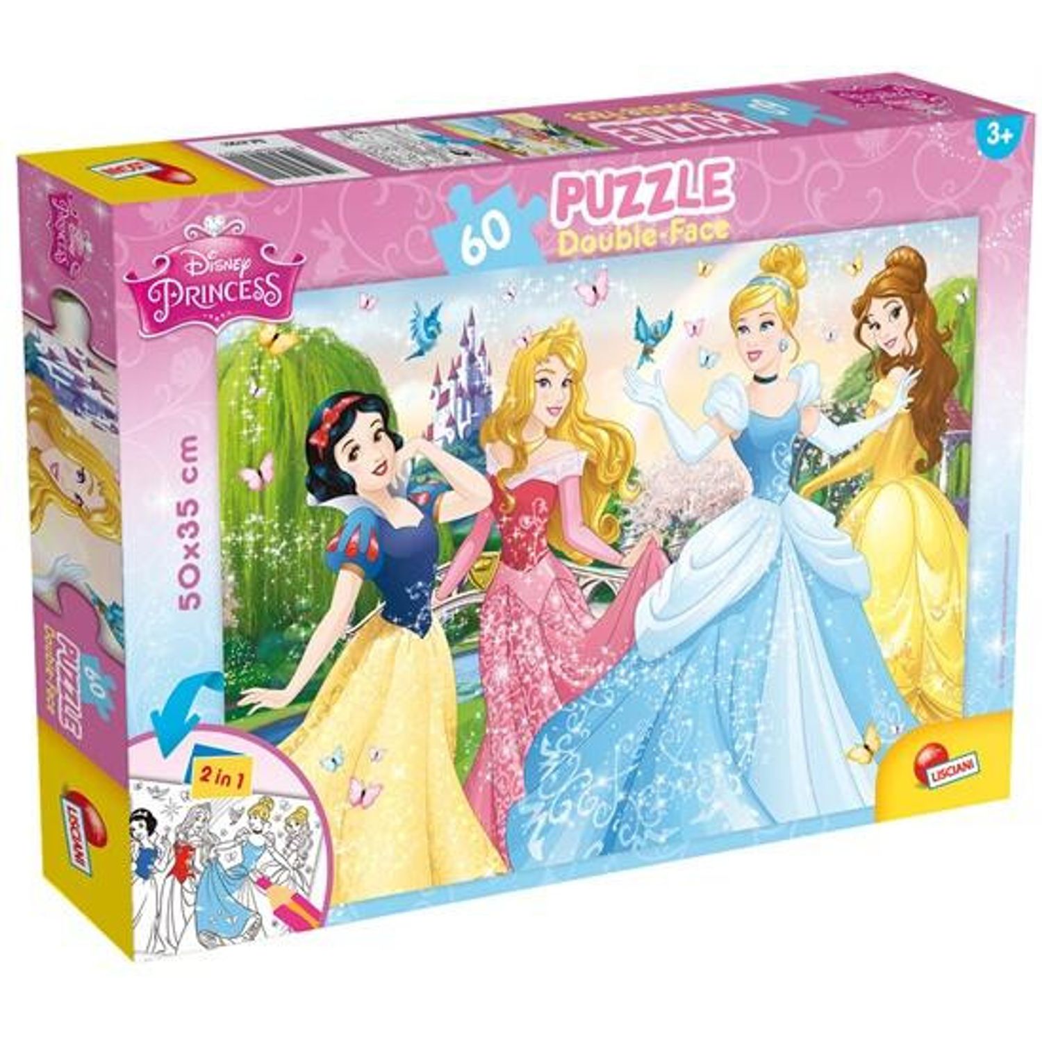 Puzzle de colorat - Printese Disney (60 piese) fotografia produsului View 3 L