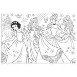 Puzzle de colorat - Printese Disney (60 piese) fotografia produsului