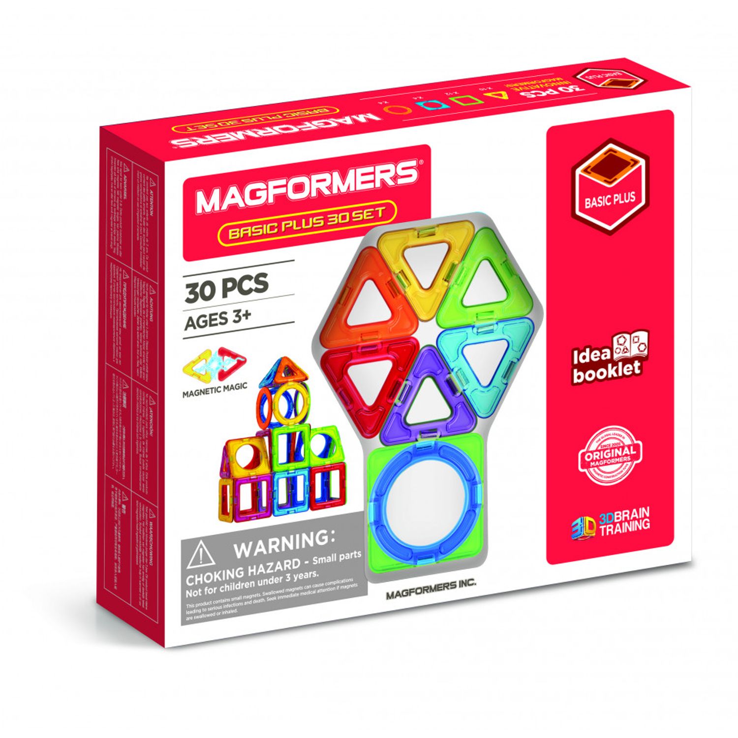 Joc de constructie magnetic Clicstoys Magformers - Basic Plus, 30 piese fotografia produsului View 5 L