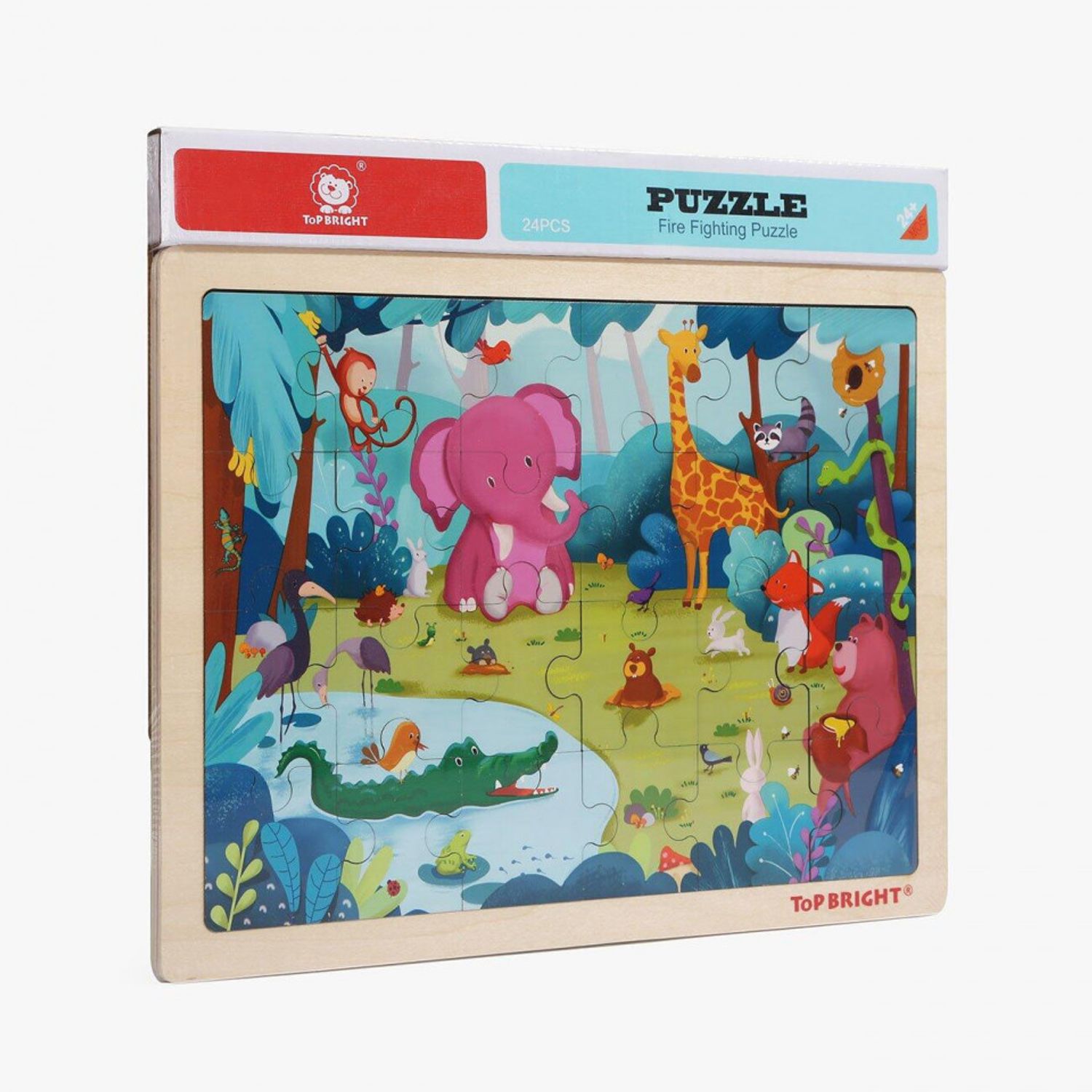 Puzzle din lemn - Animalute jucause fotografia produsului View 2 L