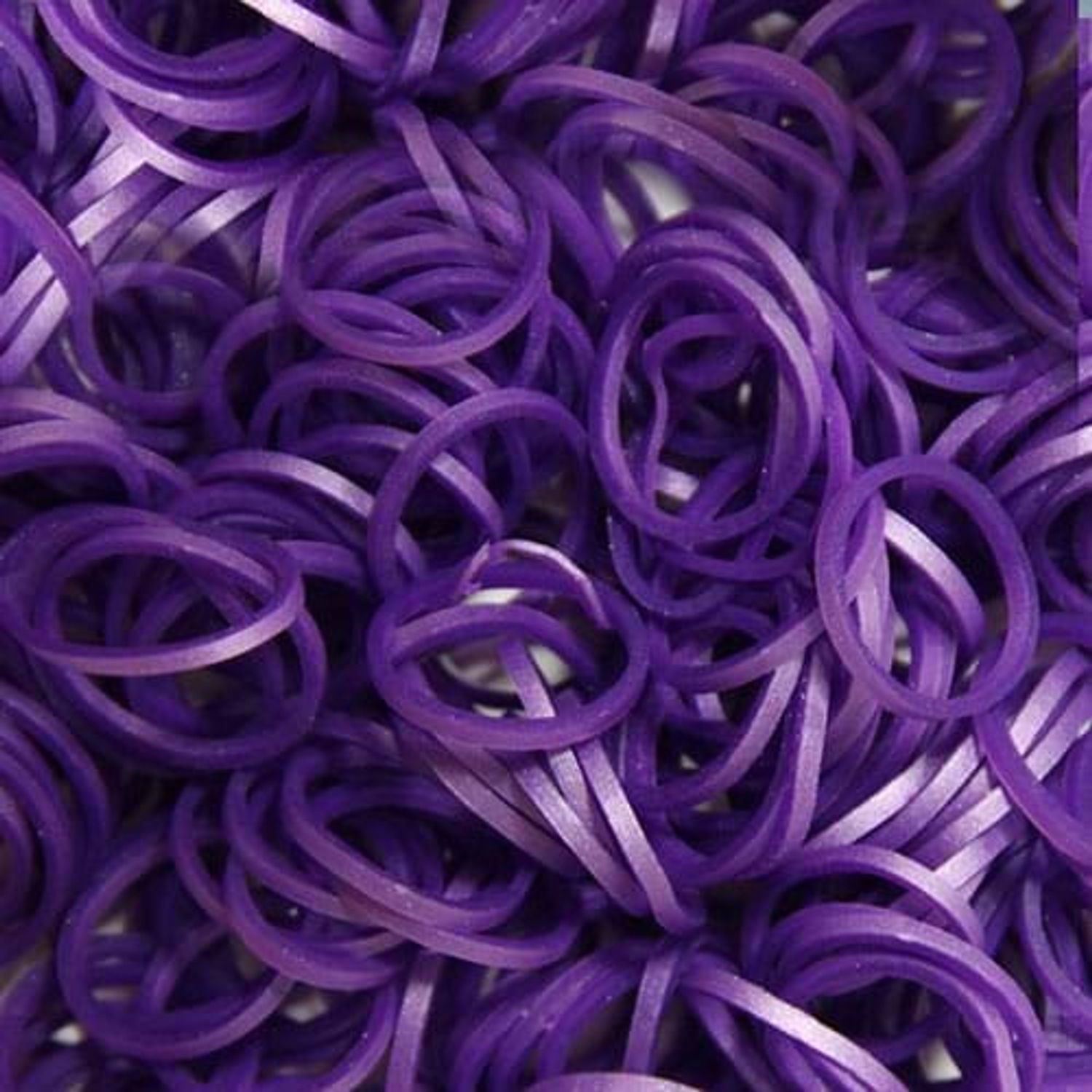 Elastice Rainbow Loom - Metalic Mov-300 buc fotografia produsului