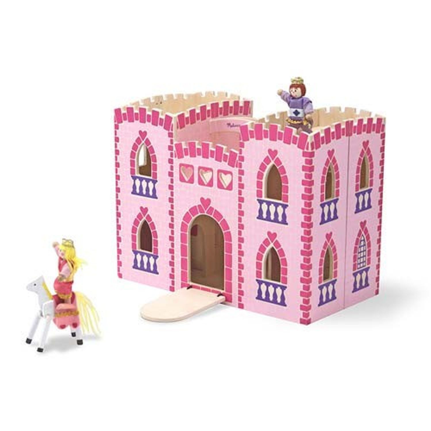 Melissa and Doug - Castel din lemn pliabil fotografia produsului