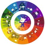 Puzzle circular Djeco, culori fotografia produsului View 2 S