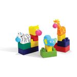 Mini-EduBLocks Animals - Set piese de constructie cu figurine animale - 28 piese fotografia produsului