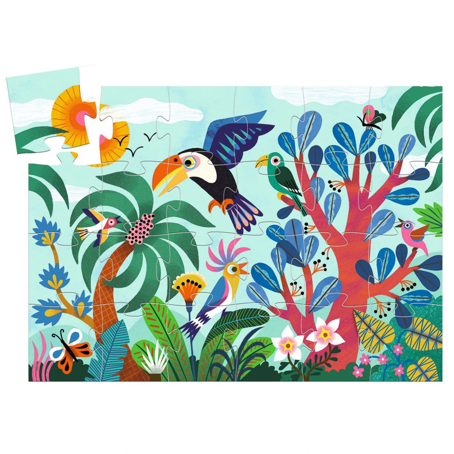 Puzzle Djeco Coco Toucan fotografia produsului View 2 L
