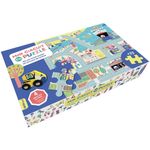 Joc de tip puzzle, circuitul de meu de curse cu masini fotografia produsului