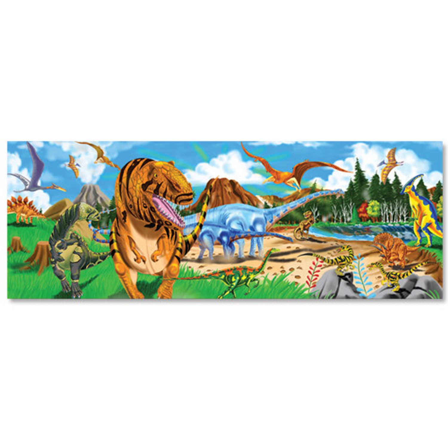 Melissa&Doug - Puzzle de podea Taramul Dinozaurilor 48 pcs fotografia produsului